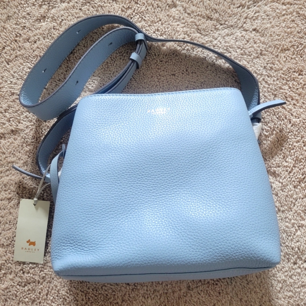 NWTs London Radley Bright Blue Med Xbody. The Blue In Images I Took Is True